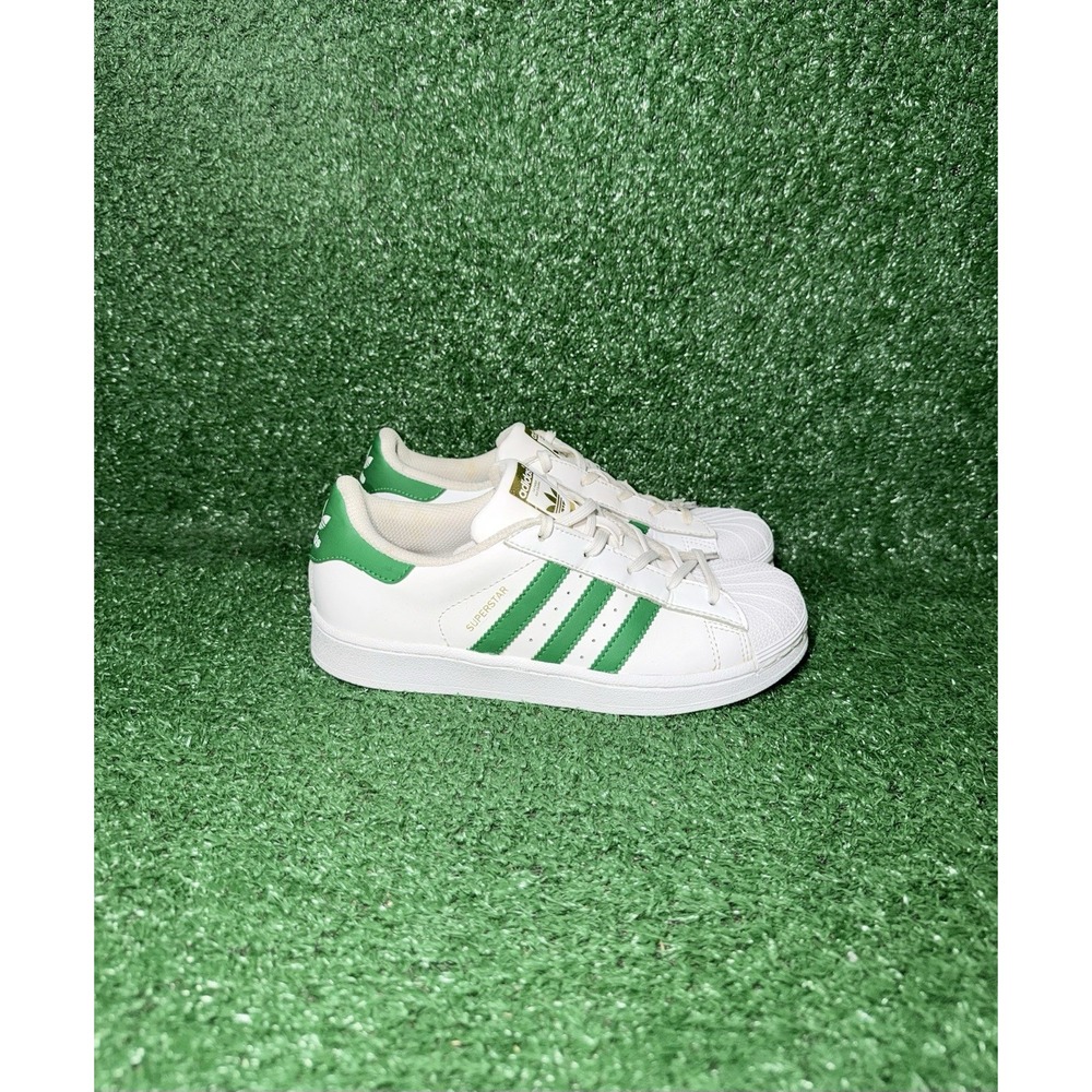 Adidas Superstar Shoes Women 4.5 Mens 3 Green White Shell Toe Casual Sneaker